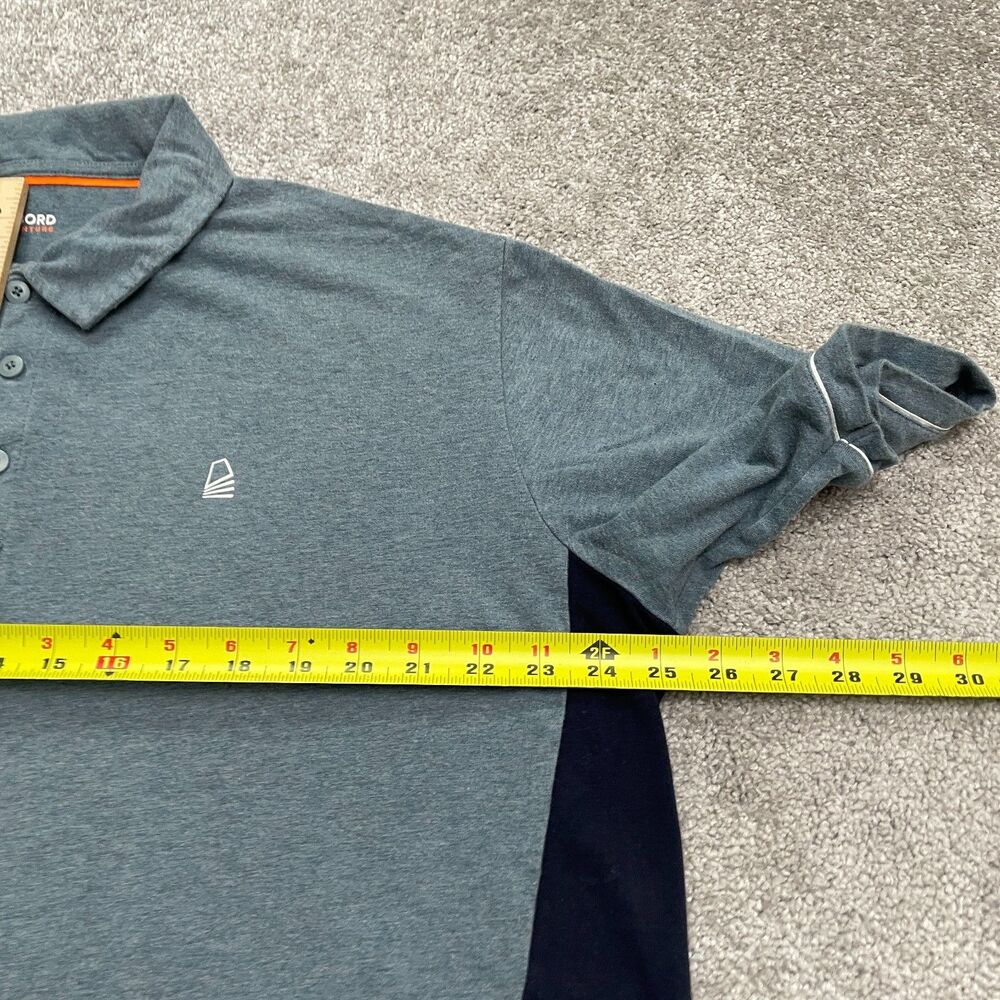 Decathlon 100M Tribord Adventure Polo Shirt Mens 2XL Heather Gray Sailing Soft - Picture 8 of 13
